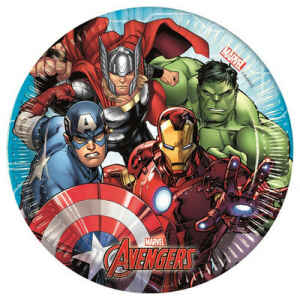Piatto di Carta Avengers Mighty 20 cm 8 Pezzi Marvel Disney