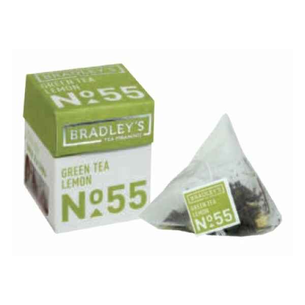 Cartone Numero 55 - Minipiramidi TE' VERDE LIMONE 2 g 30 Bustine Bradley's