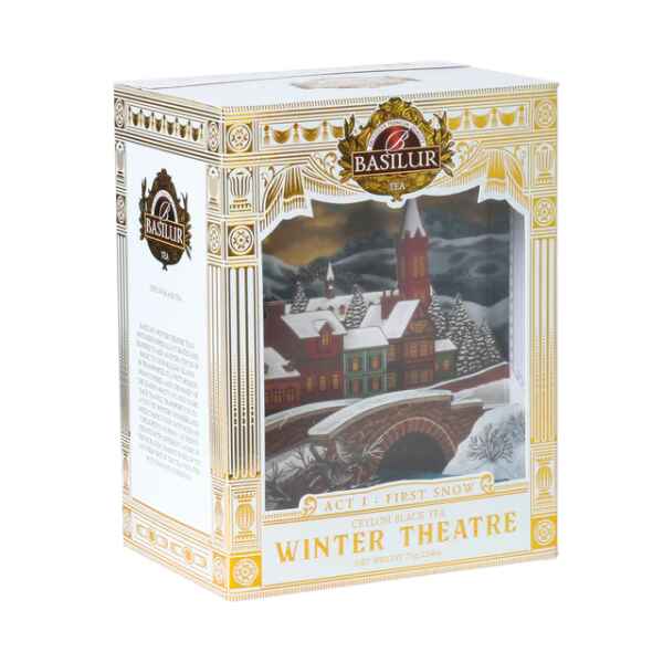 Teatro Invernale 3D Tè nero di Ceylon 75 g foglia sfusa 2 Pezzi Basilur