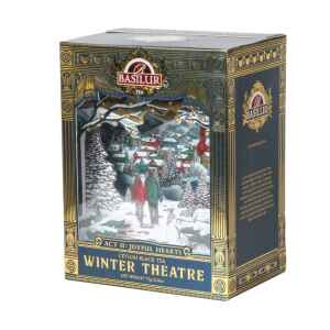 Teatro Invernale 3D Tè nero di Ceylon 75 g foglia sfusa 2 Pezzi Basilur
